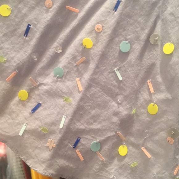 Cotton embellished crop top - Picture 4 of 4